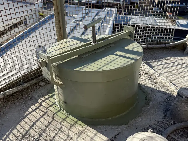 Fabricate and fit new hatch to silo top